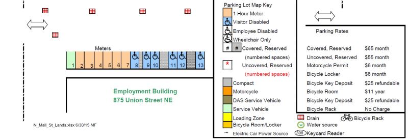 Employment Building Back Lot - Uncovered, Reserved