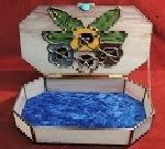 5 White Pansy Jewelry Box  - White Pansy Jewelry Box