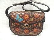 #45 Purse 10/6/22 - Tooled Purse-Airbrushed 10/11/22