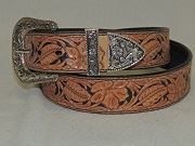 45-Customized Tooled Belt 10/17/22 - Custom Order Belt Style 8 10/17/22
