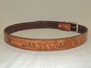 45-Customized Tooled Belt 10/17/22 - Custom Order Belt Style 12 10/17/22