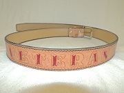 45 Western Tooled Belt  - Veteran Belt