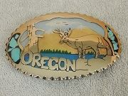 45 Fish Buckle - 4 -Oregon Deer Buckle