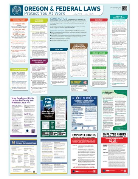 EXPIRES SOON 2024-2025 Commonly Required Postings in Oregon Poster