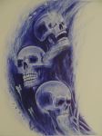 82-Don't speak, hear, or see evil Skulls - 82-Don't speak, hear, or see evil Skulls