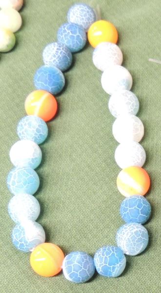 86-Blue & Orange Bracelet