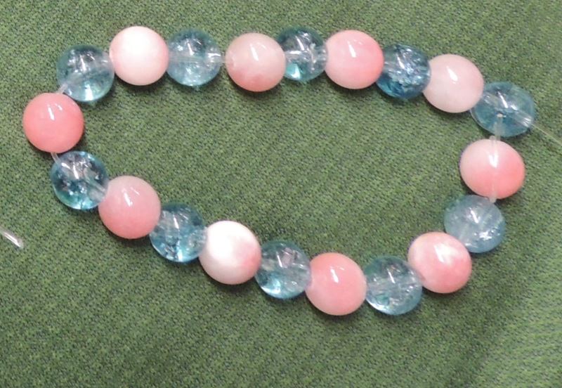 86-Pink & Blue Bracelet